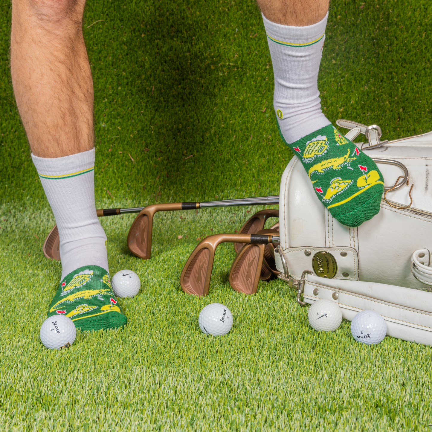 The 19th Hole | Golf Tournament Holes Heel Hammock™ Crew Socks