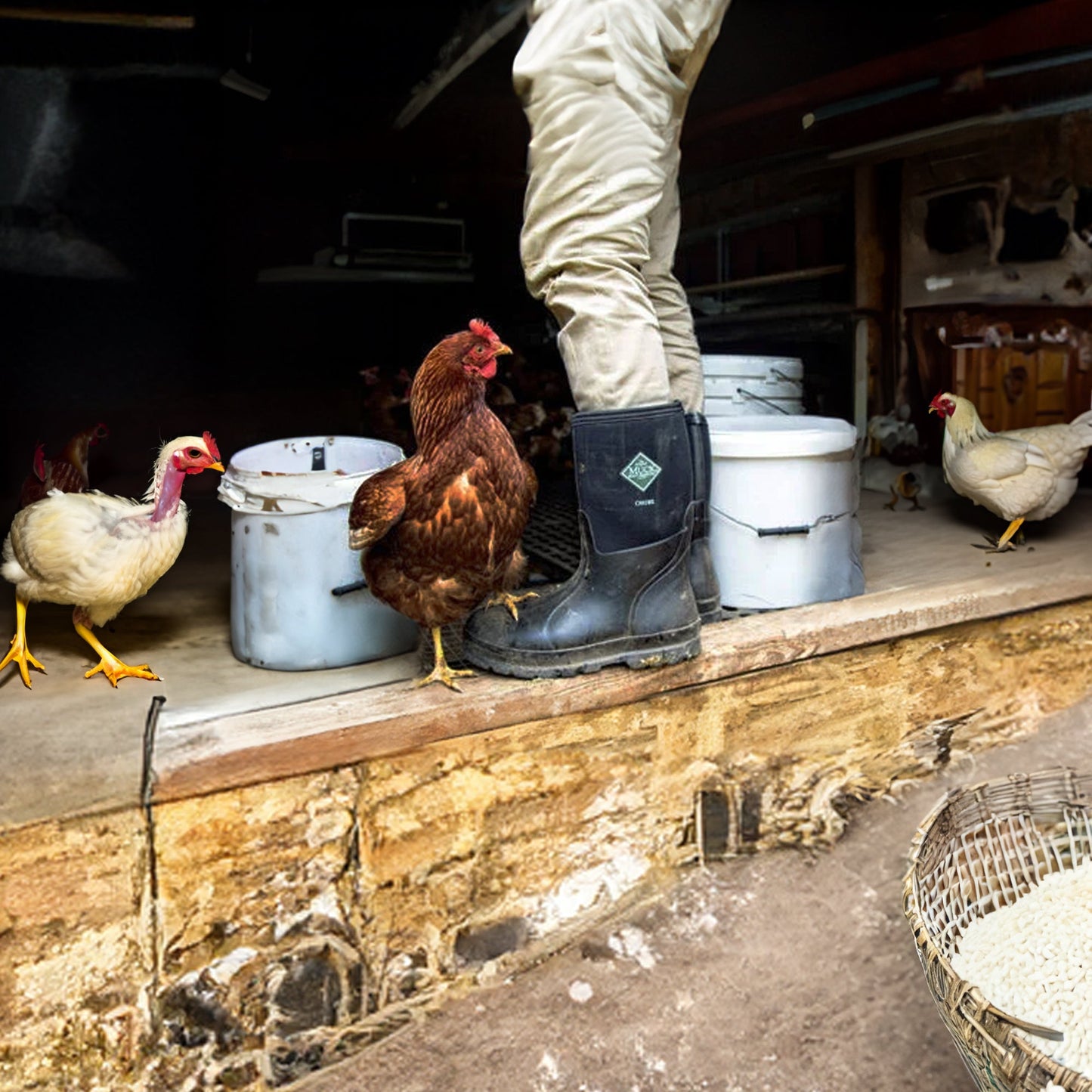 The Original Muck Boot Company Men's 13 Waterproof Neoprene Mid Chore Boots