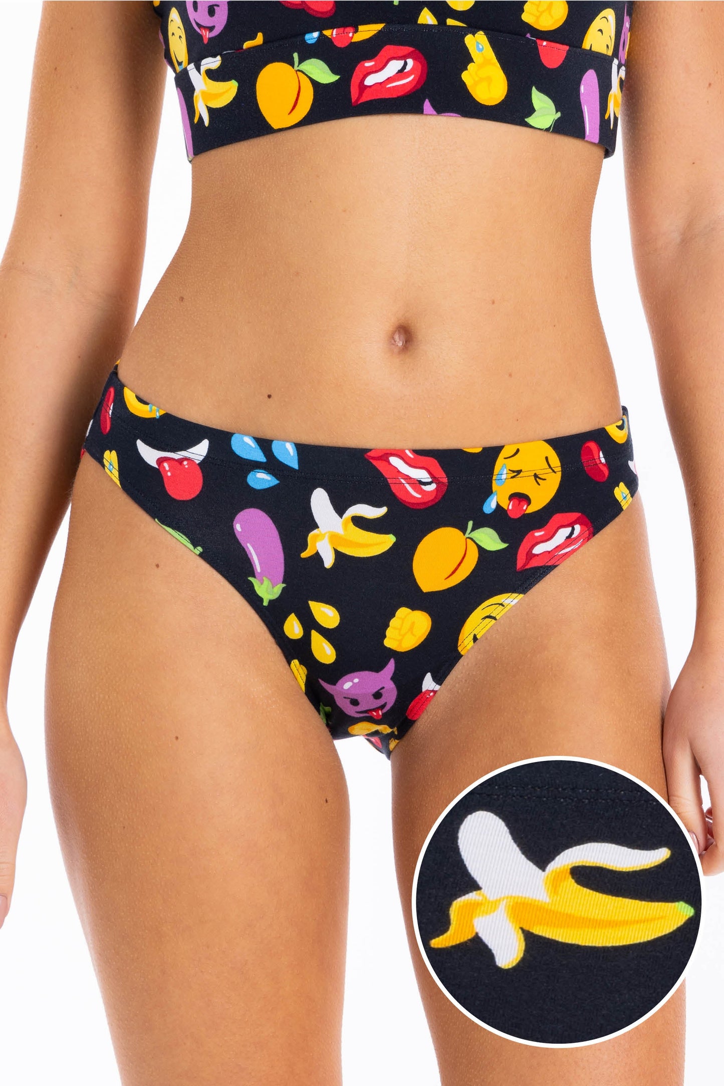 The Flirt | Emoji Modal Bikini Underwear