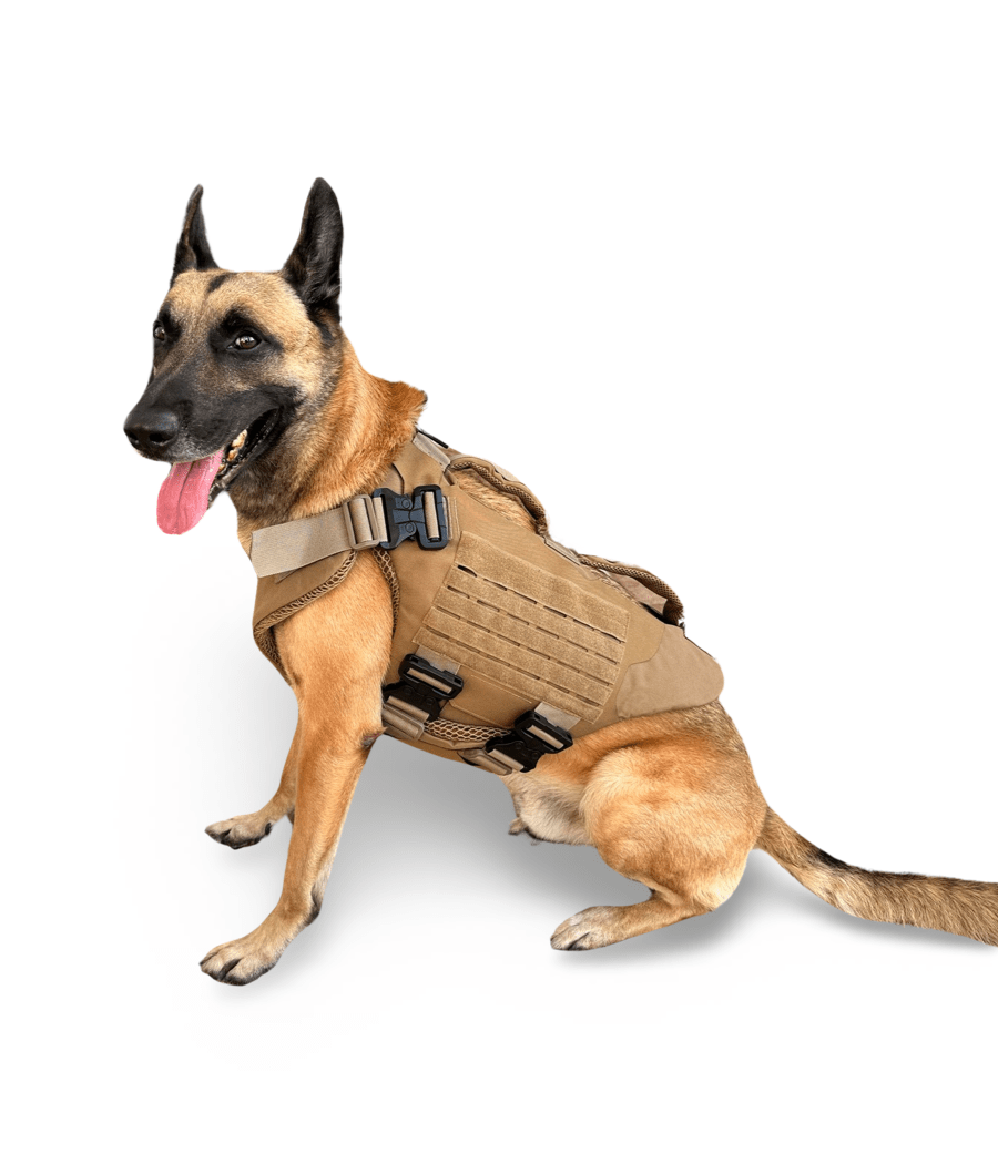 Titan K-9 Ballistic Body Armor Vest 3.0 - Optional Level IIIA Dual Threat