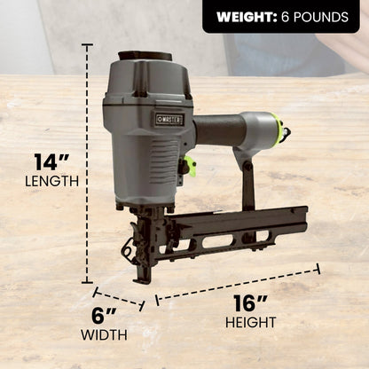 Master Mechanic Pneumatic 16 Gauge 7/16 Inch Medium Crown Upholstery Stapler