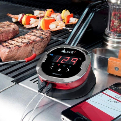 iDevices iGrill 2 Bluetooth Smart Meat Thermometer with Color Coded Meat Probes