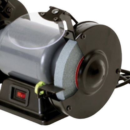 Master Mechanic Corded Electric 6 Inch Bench Grinder w/ 0.33 HP Induction Motor