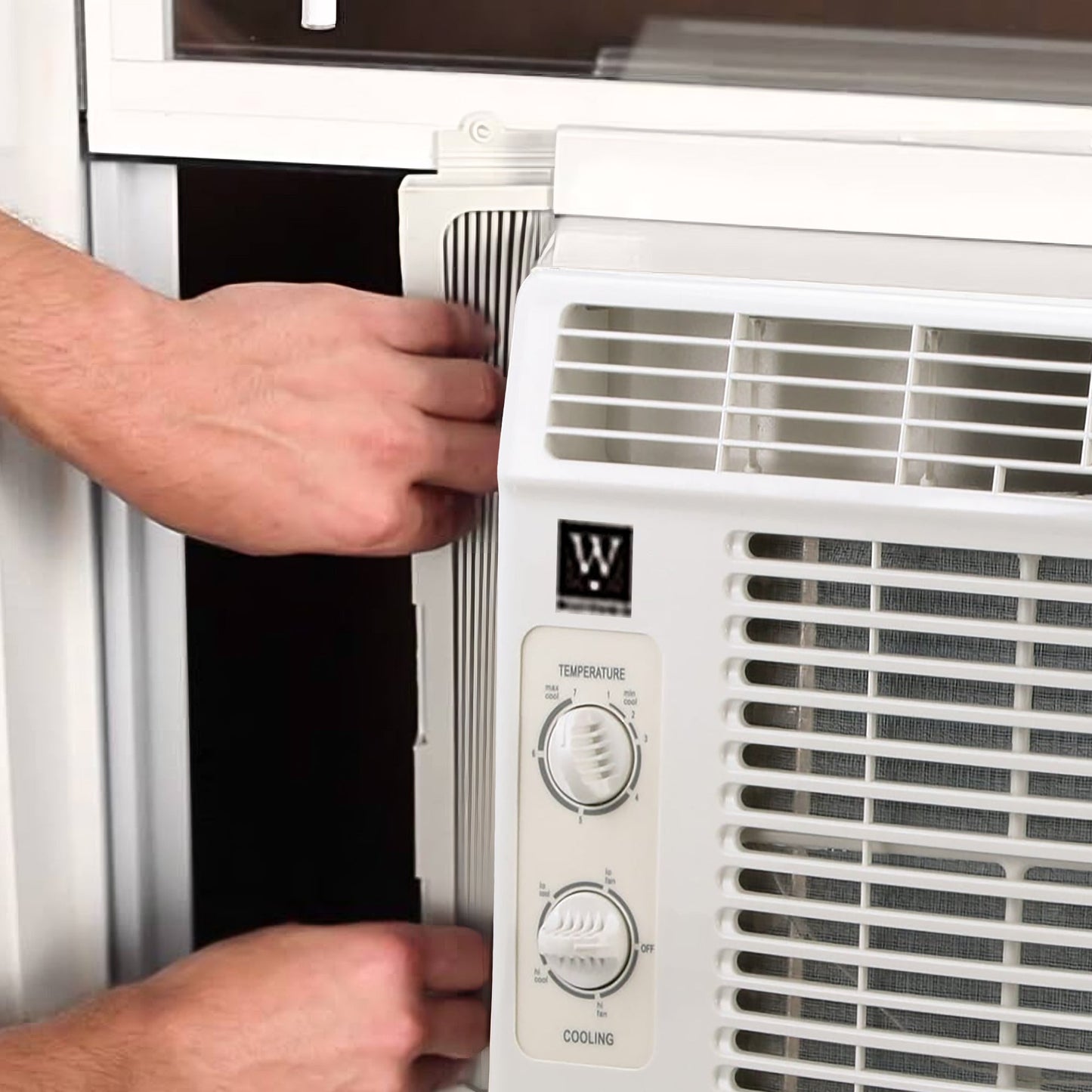 HomePointe 5,000 BTU Mechanical Window Air Conditioner with Rotary Thermostat