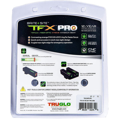 TruGlo Pro TFK Fiber Optic Tritium Handgun Sight Accessory, H&K Tactical Pistols