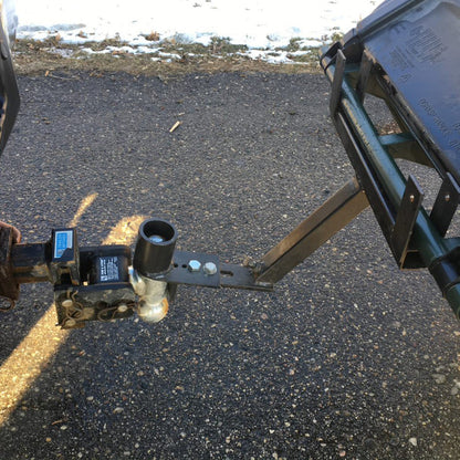 Tow Tuff Dumpster Dolly Trash Can Trailer Hitch For Car, Truck, Tractor, and ATV