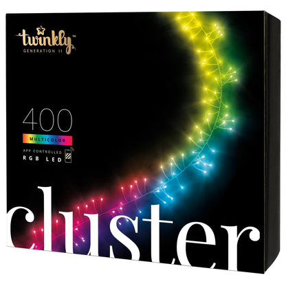 Twinkly Cluster App-Controlled Smart LED Christmas Lights 400 Multicolor RGB
