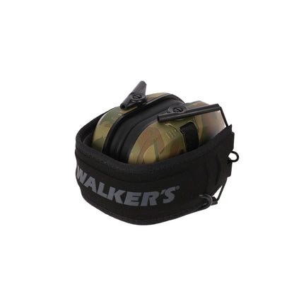 Walkers Razor Slim Electronic Folding Ear Muffs with NRR 23 dB, Multicam Camo