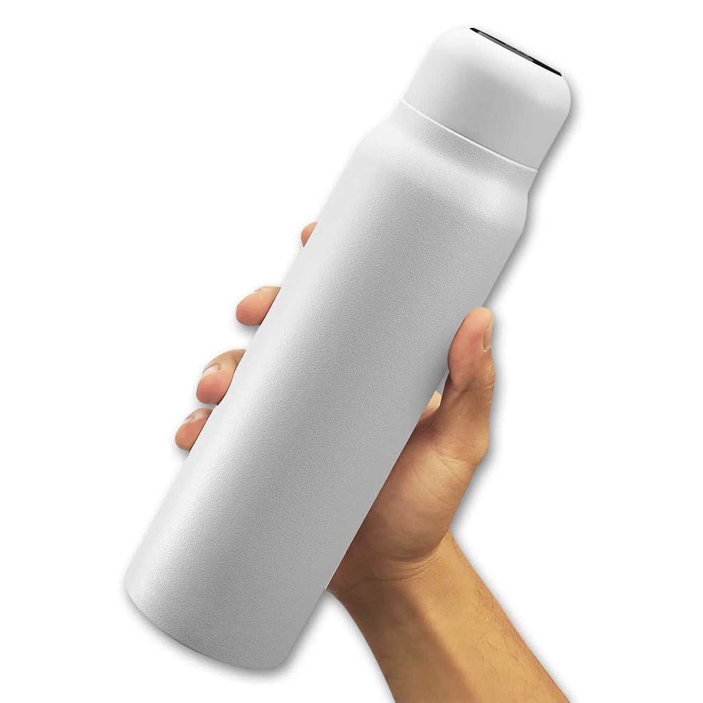 UVILIZER Pure Portable Water Bottle w/ Disinfecting UV LED Light Sanitizer Cap