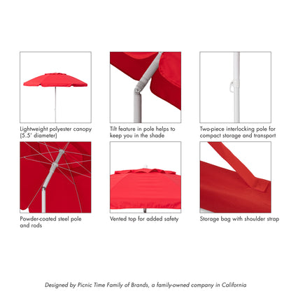 5.5 Ft. Portable Beach Umbrella