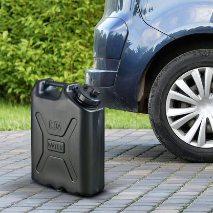 Scepter 5 Gallon Heavy Duty Military Style HDPE Water Container, (2 Pack), Black