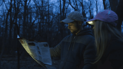 POWERCAP LED Hat Ultra-Bright Hands Free Lighted Battery Powered Headlamp - Stone Unstructured Cotton