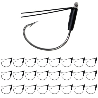 Reaction Tackle Wide Gap Wacky Hooks (25-PACK)