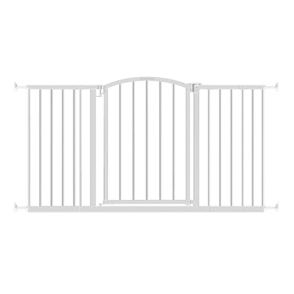 Ingenuity Ozzy & Kazoo 27” Tall Walk Through Dog Gate For Doorway or Stairway