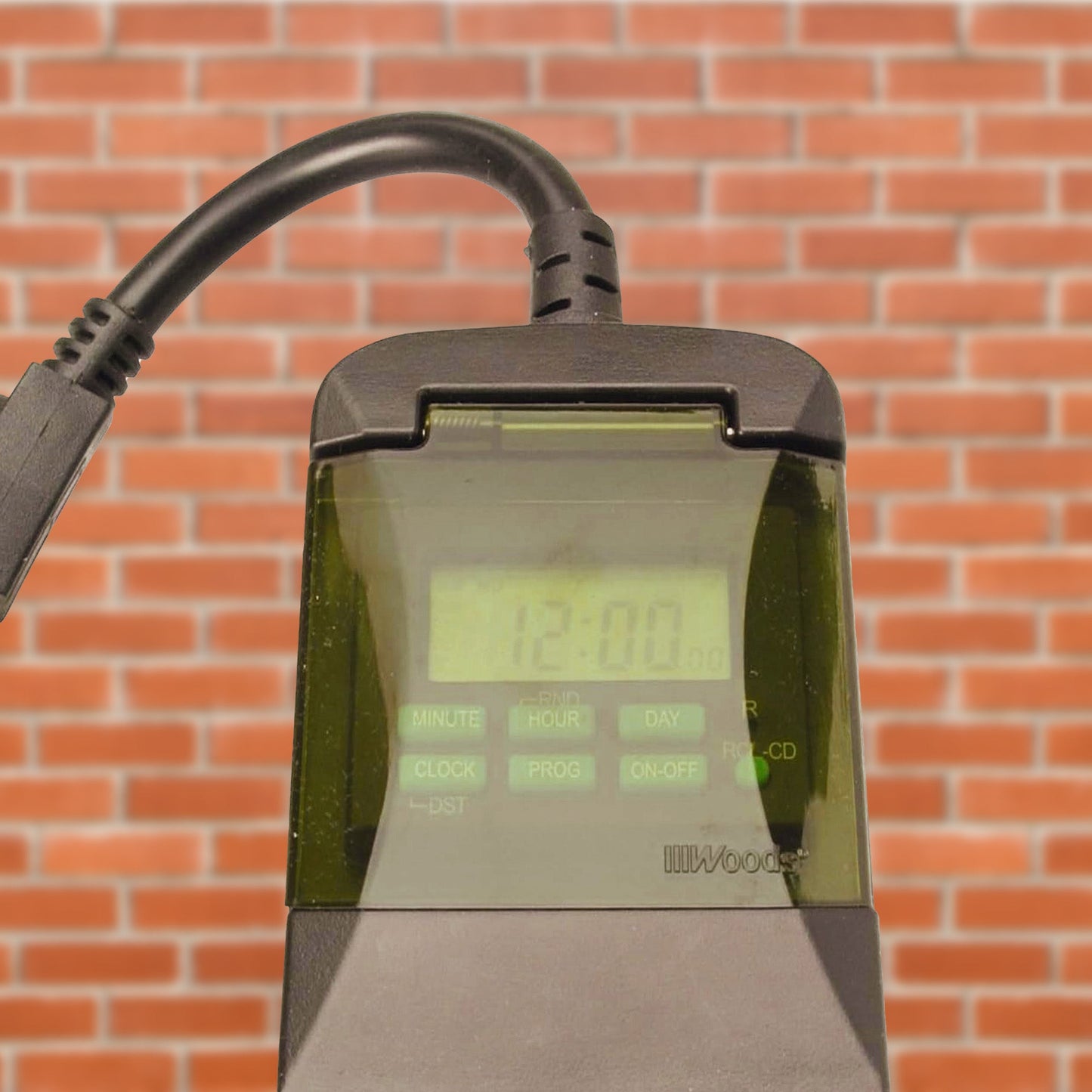 Woods 0.5 Horsepower Heavy Duty Outdoor 7 Day Digital 2 Outlet Timer, Black