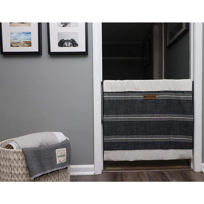 The Stair Barrier 27 to 42.5 Inch Wall to Wall Single Panel Swing Gate, Snow