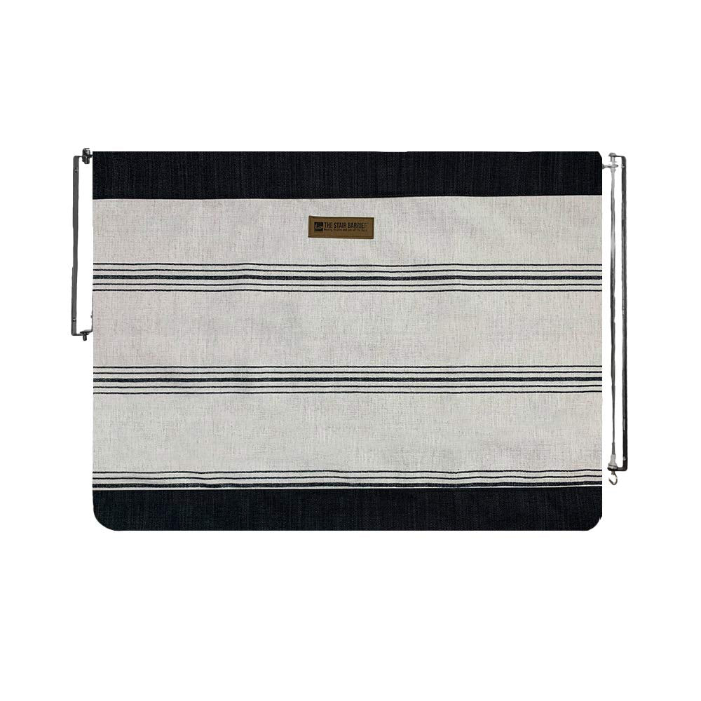 The Stair Barrier 27 to 42.5 Inch Wall to Wall Single Panel Swing Gate, Snow