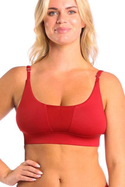 The Cherry Pie | Burgundy paradICE™ Cooling Bralette