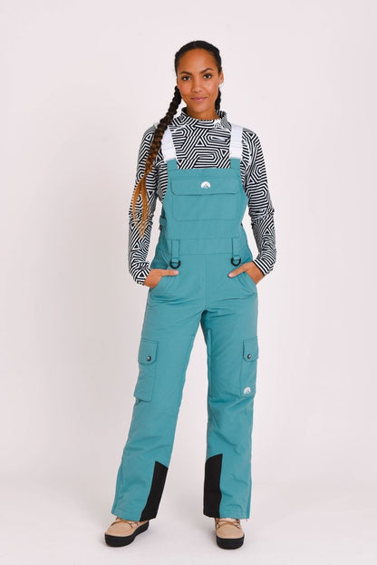 Yeah Girl Bib Pant - Teal