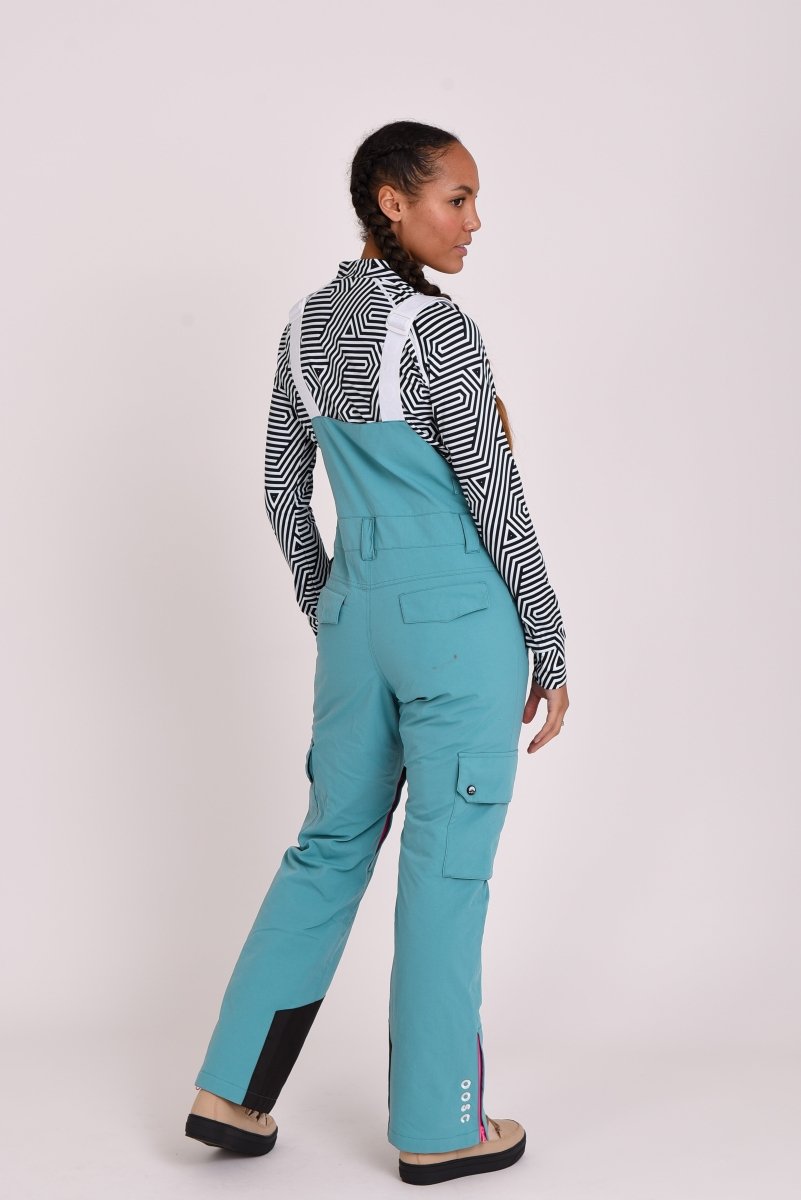 Yeah Girl Bib Pant - Teal