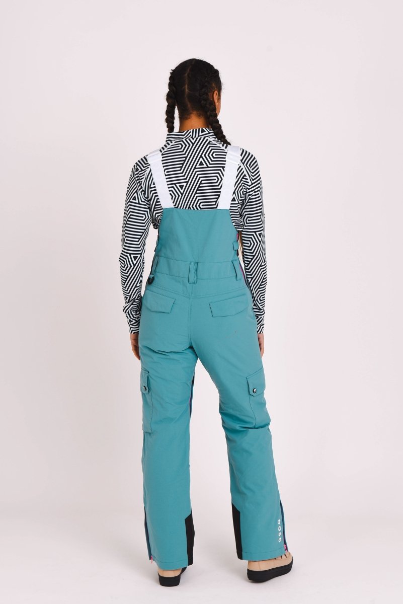 Yeah Girl Bib Pant - Teal