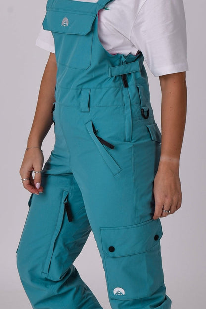 Yeah Girl Bib Pant - Teal